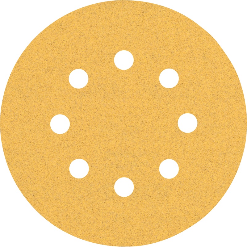 Bosch EXPERT C470 Sandpaper with 8 holes for Random Orbital Sanders 125 mm. G 100 5 pc 2608900806