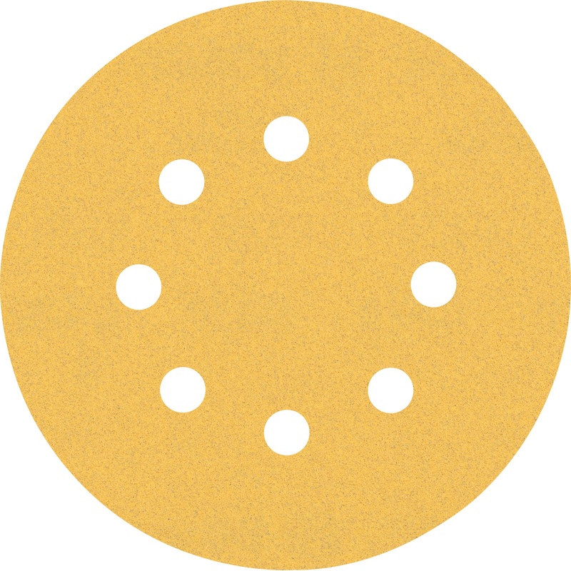 Bosch EXPERT C470 Sandpaper with 8 holes for Random Orbital Sanders 125 mm. G 120 5 pc 2608900807