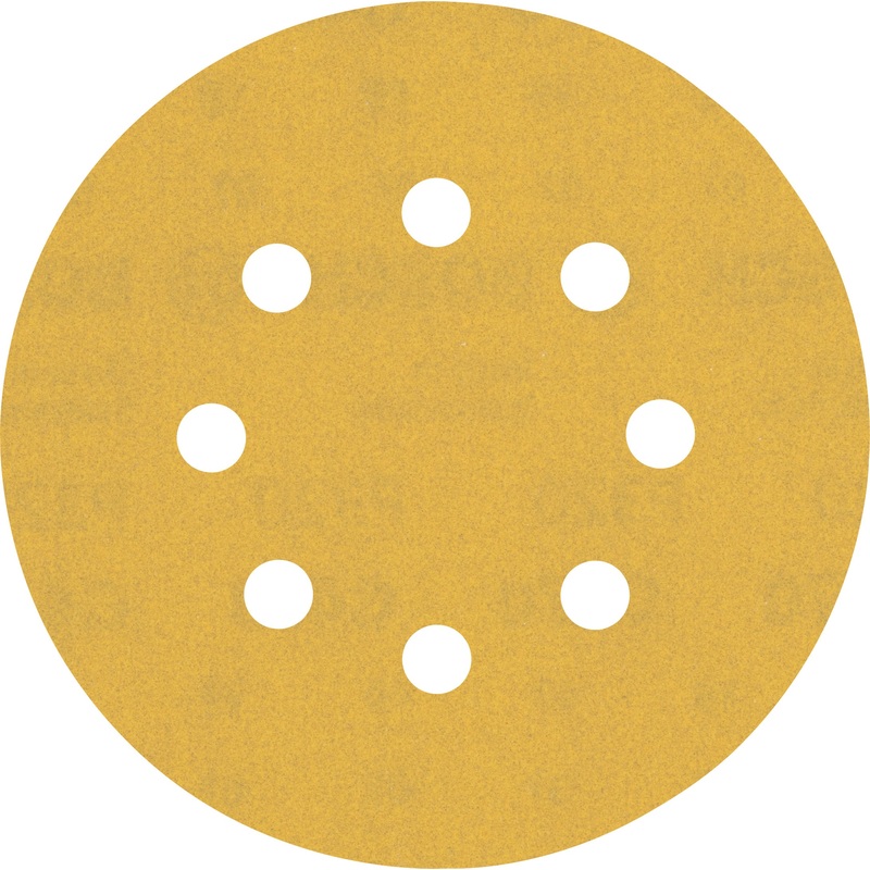 Bosch EXPERT C470 Sandpaper with 8 holes for Random Orbital Sanders 125 mm. G 320 5 pc 2608900810