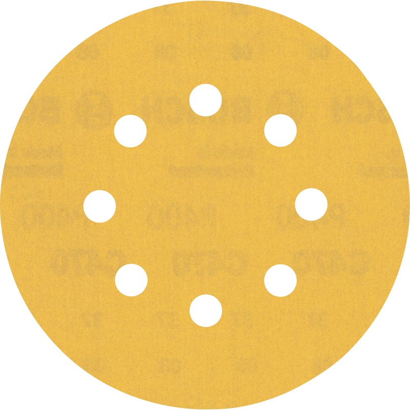 Bosch EXPERT C470 Sandpaper with 8 holes for Random Orbital Sanders 125 mm. G 400 50 pc 2608900916