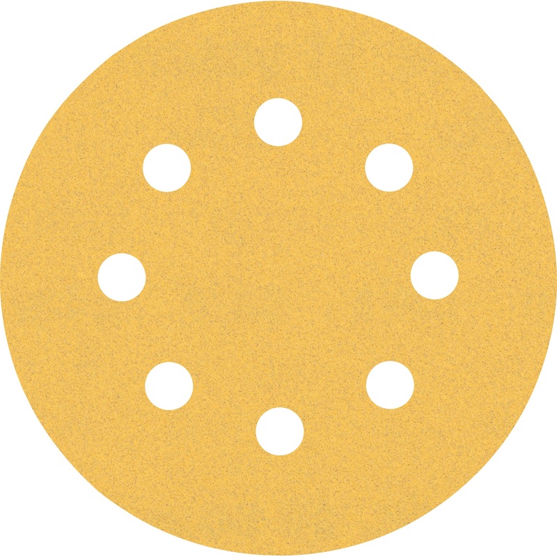 Bosch EXPERT C470 Sandpaper Set for Orbital Sanders 115 mm. 8 holes. G 60 120 240 6pc 2608900802