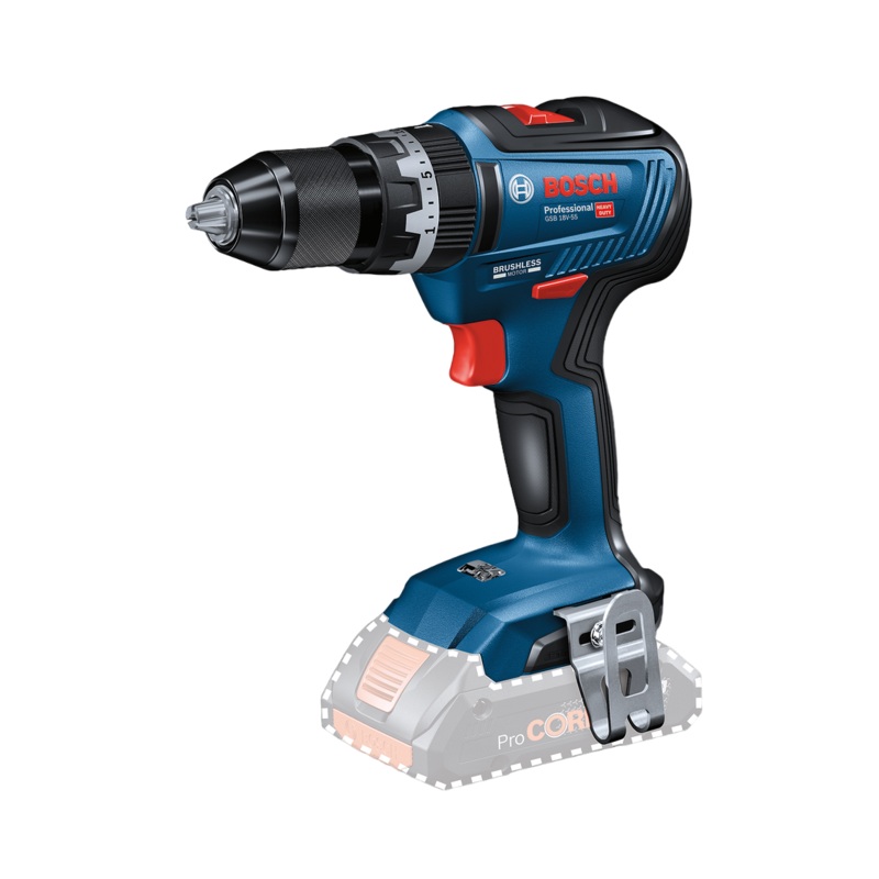 Bosch E-STOCK GSB 18V 55 Cordless Combi Drill 06019H5302