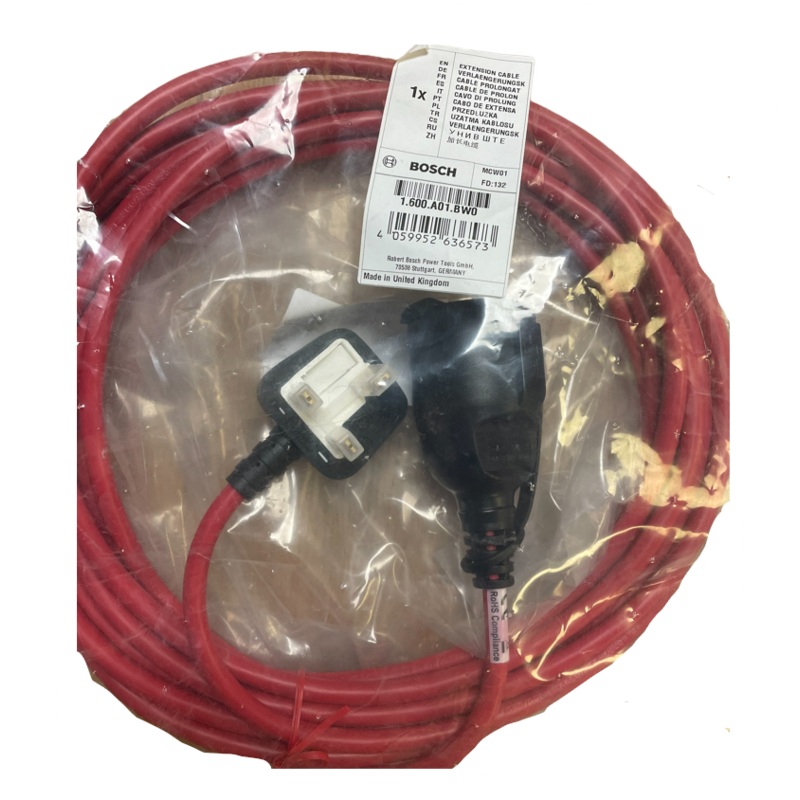 Bosch Extension Cable for Lawnmower 1600A01BW0
