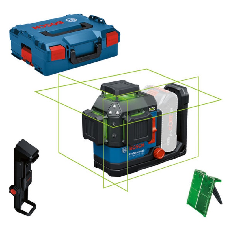 Bosch E-STOCK GLL 18 V-120-33 CG (Target Plate, DK20, L-BOXX) 0601065101