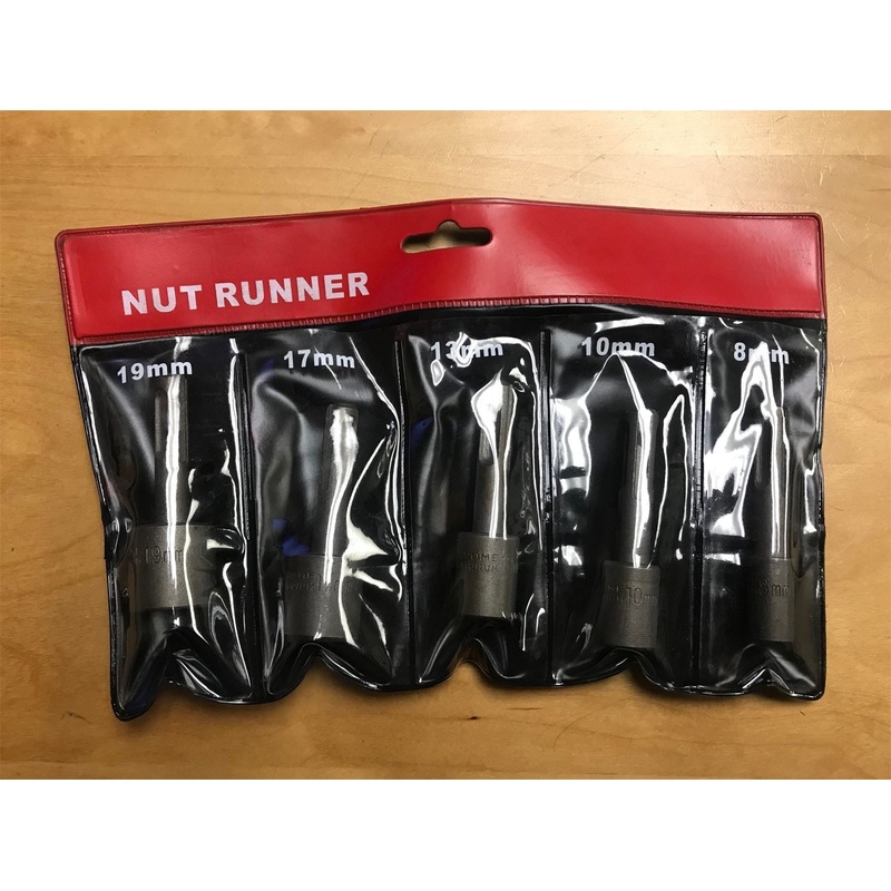 8 19mm SDS Nut Spinner Set 5Piece CMT 5PCSDSNS