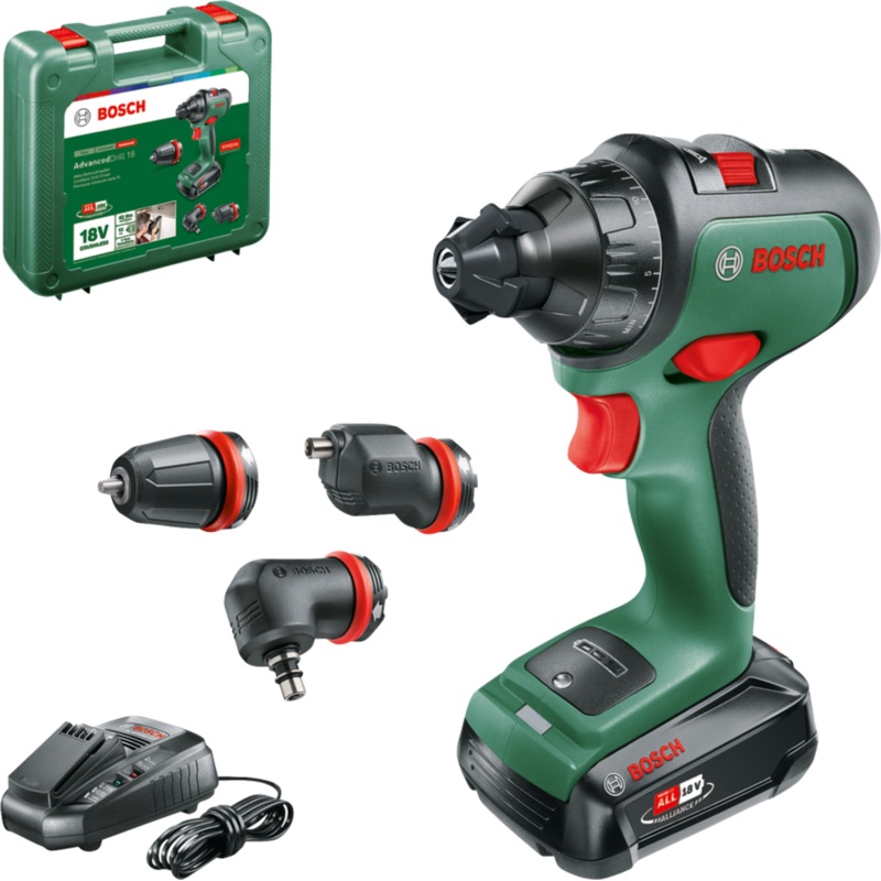 Bosch AdvancedDrill 18 (1×2.5Ah 3 attachment set) Cordless 06039B5074
