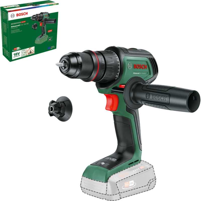 Bosch AdvancedDrill 18V-80 (Baretool) Cordless 06039E2000