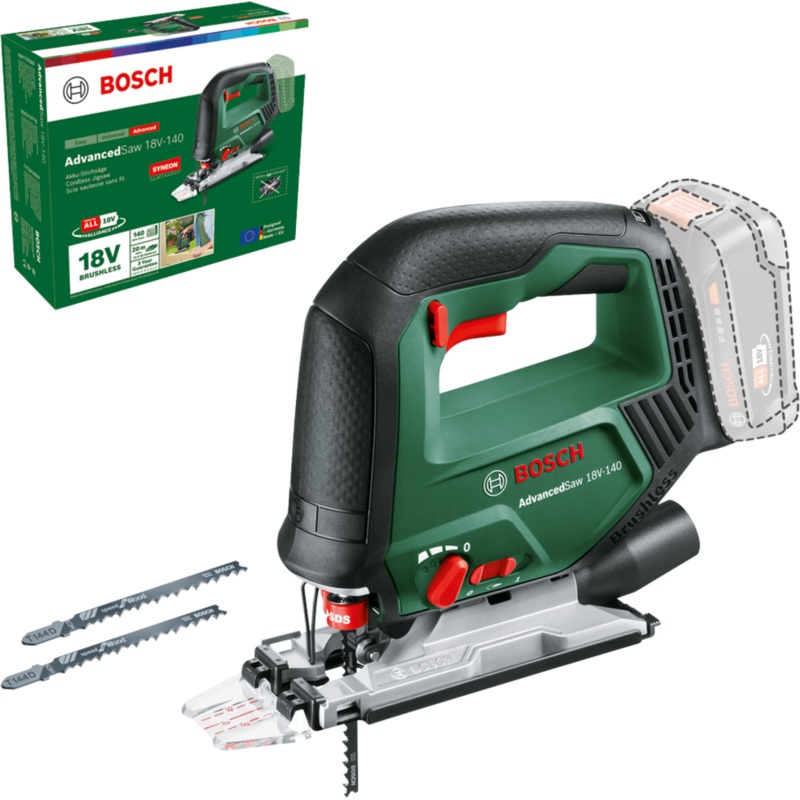 Bosch AdvancedSaw 18V-140 (Baretool in carton) Cordless 0603013000