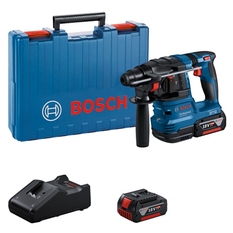 Bosch E-STOCK GBH 18V-22 In Carrying Case With 2 x 4.0 Ah Battery 0611924072