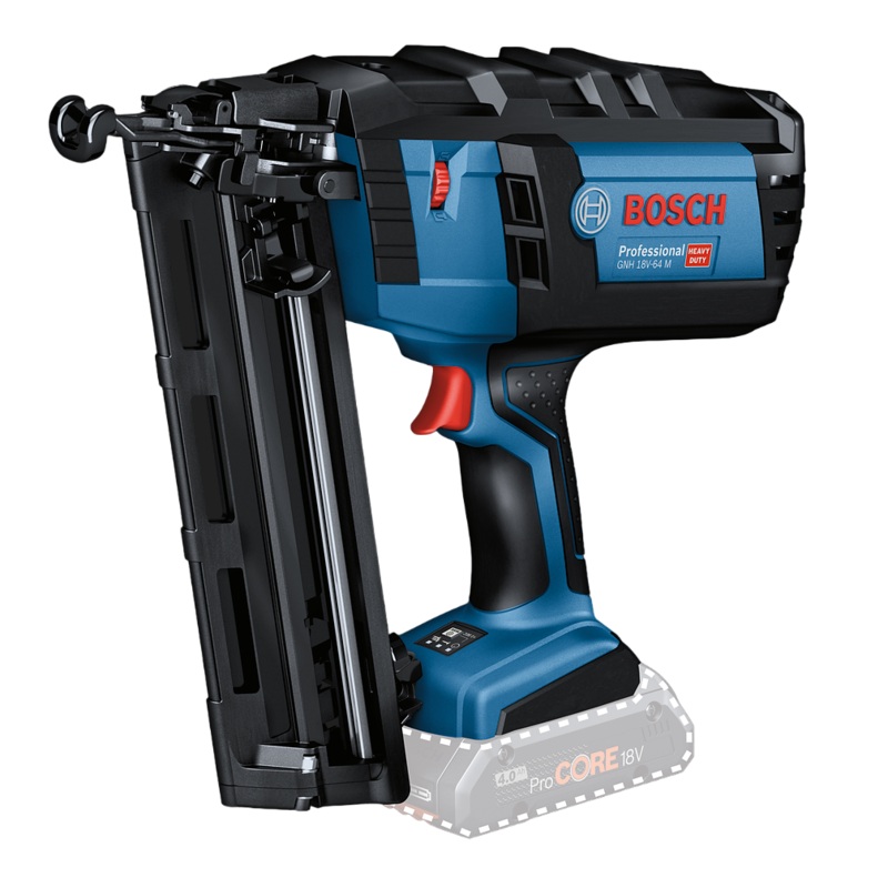 Bosch E-STOCK GNH 18V-64 M Cordless Wood Nailer In Cardboard Box 0601481000