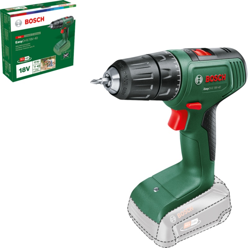 Bosch EasyDrill 18V-40 (Baretool) Cordless 06039D8000