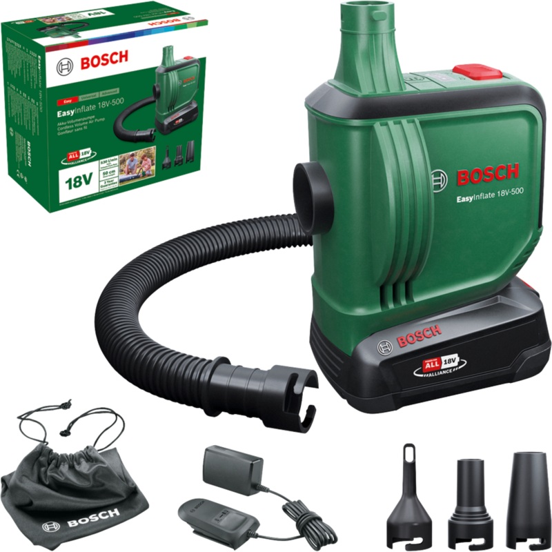 Bosch EasyInflate 18V-500 (1×2.0Ah) Cordless 0603947270