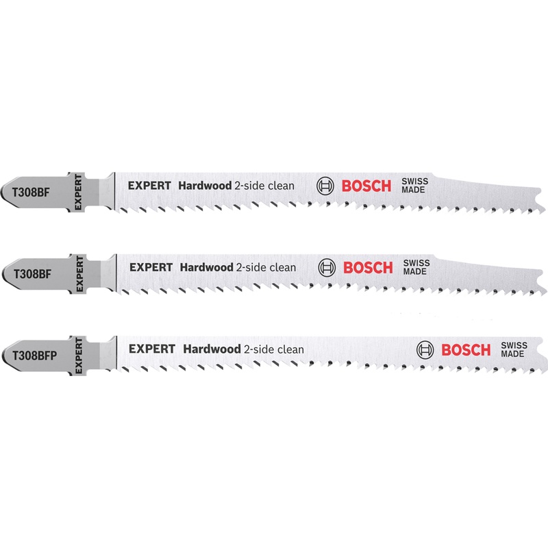 Bosch EXPERT Hardwood 2-side clean Jigsaw Blade 2-piece Set T308BF/BFP 2608900549