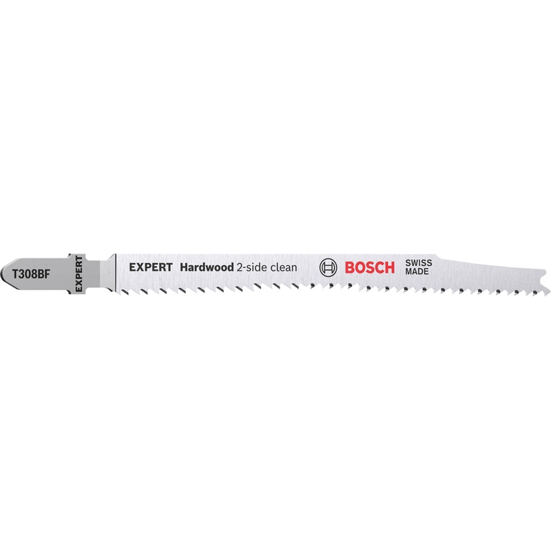 Bosch EXPERT Hardwood 2-side clean T 308 BF Jigsaw Blade 100-pc 2608900546