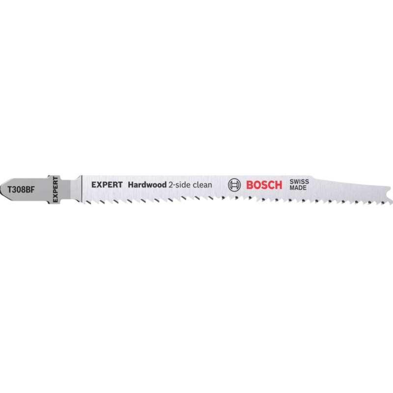 Bosch EXPERT Hardwood 2-side clean T 308 BF Jigsaw Blade 25-pc 2608900545
