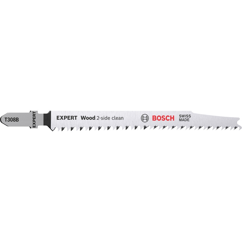 Bosch EXPERT Wood 2-side clean T 308 B Jigsaw Blade 3-pc 2608900550