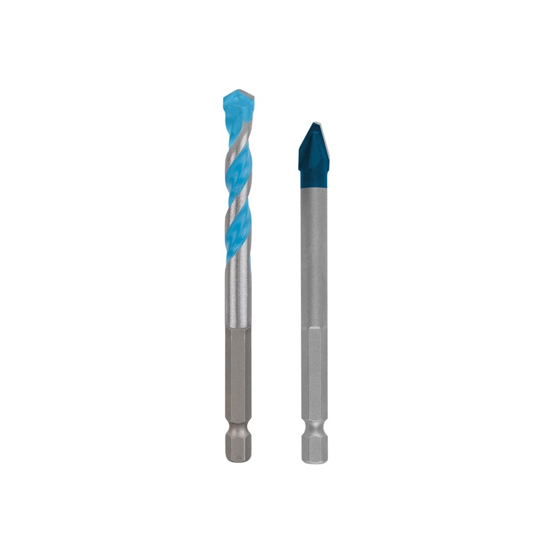 Bosch EXPERT HEX-9 Hard Ceramic + HEX-9 Multi Construction Drill Bit 8mm 2608902367
