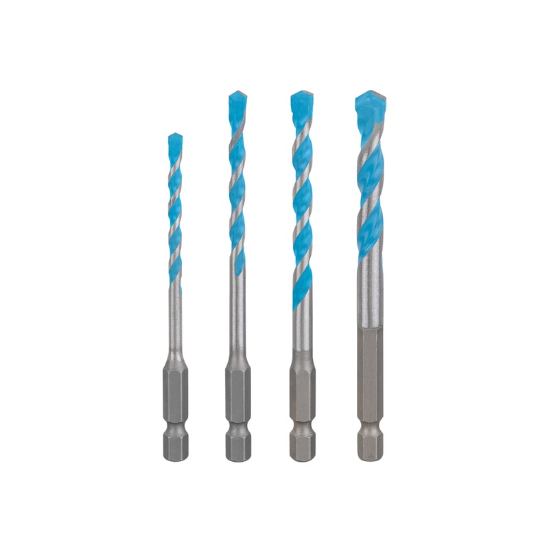 Bosch EXPERT HEX-9 Multi Construction Drill Bit 4pc set 4/5/6/8 2608902368