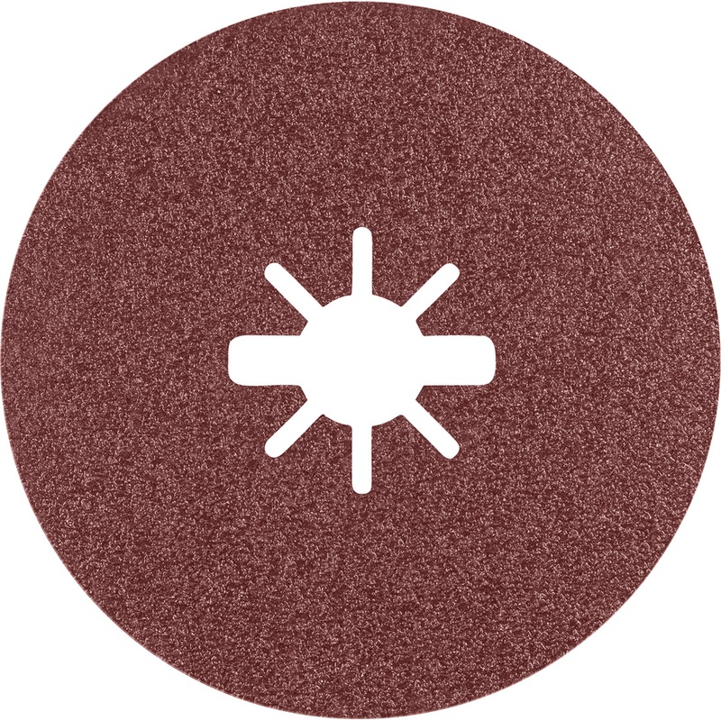 Bosch EXPERT R781 Prisma Ceramic X-LOCK Fibre Disc 115mm 22.23mm G 80 5-pc 2608621781