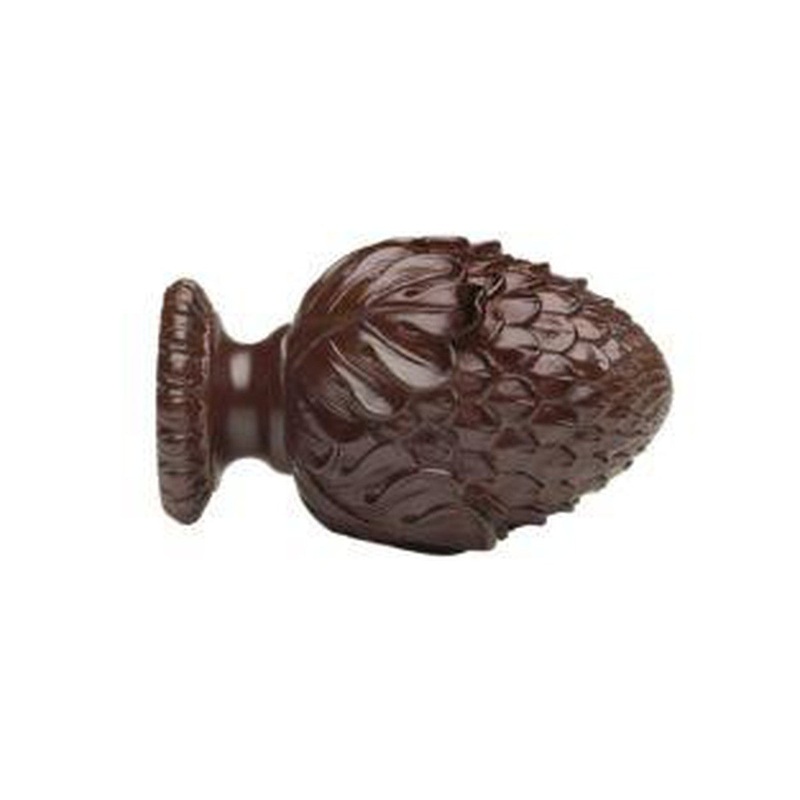 2 Wood Trends Oakleaf Cone Finial – 083 – Mahogany
