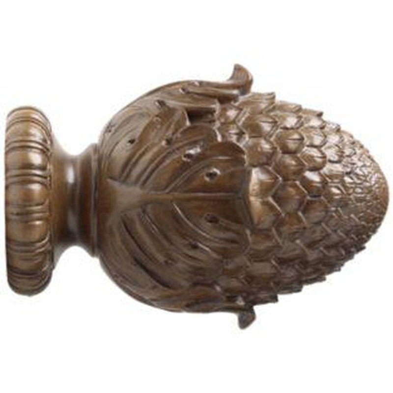 2 Wood Trends Oakleaf Cone Finial – 827 – Hazelnut