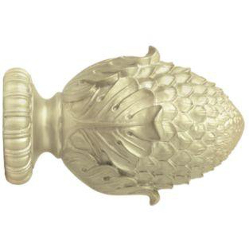2 Wood Trends Oakleaf Cone Finial – 894 – Satin Gold