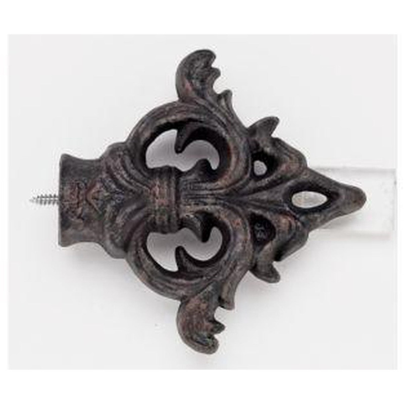 Acanthus Arrow Arrow Finial With Plug – Iron Oxide – 802