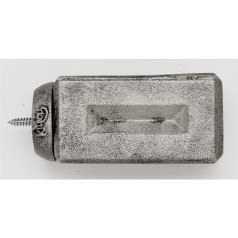 Beveled Brick Finial With Plug – 011 – Antique Pewter