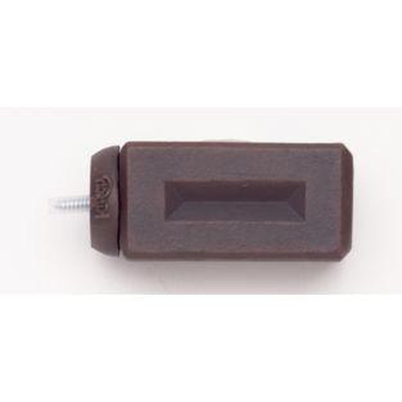 Beveled Brick Finial With Plug – 777 – Rust