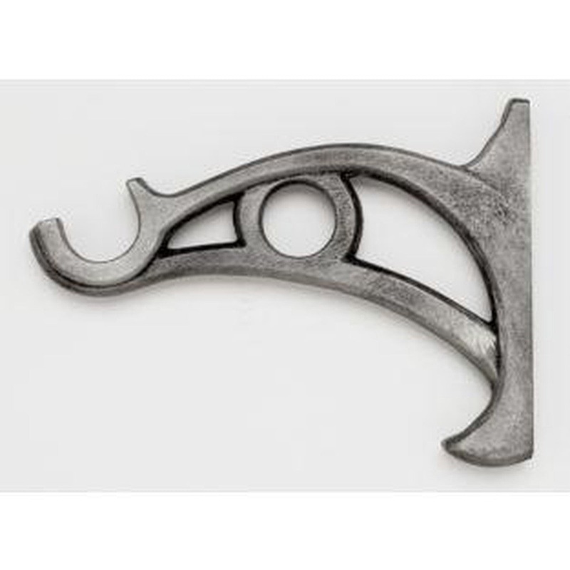 Wrought Iron Double Bracket – 011 – Antique Pewter