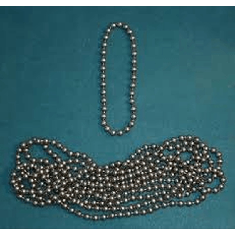 Assembled #10 Stainless Steel Ball Chain Loop