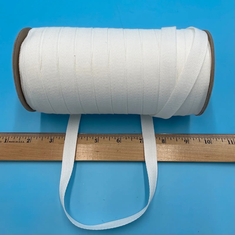 Woven Twill Tape – 1/2 Width|Natural|White