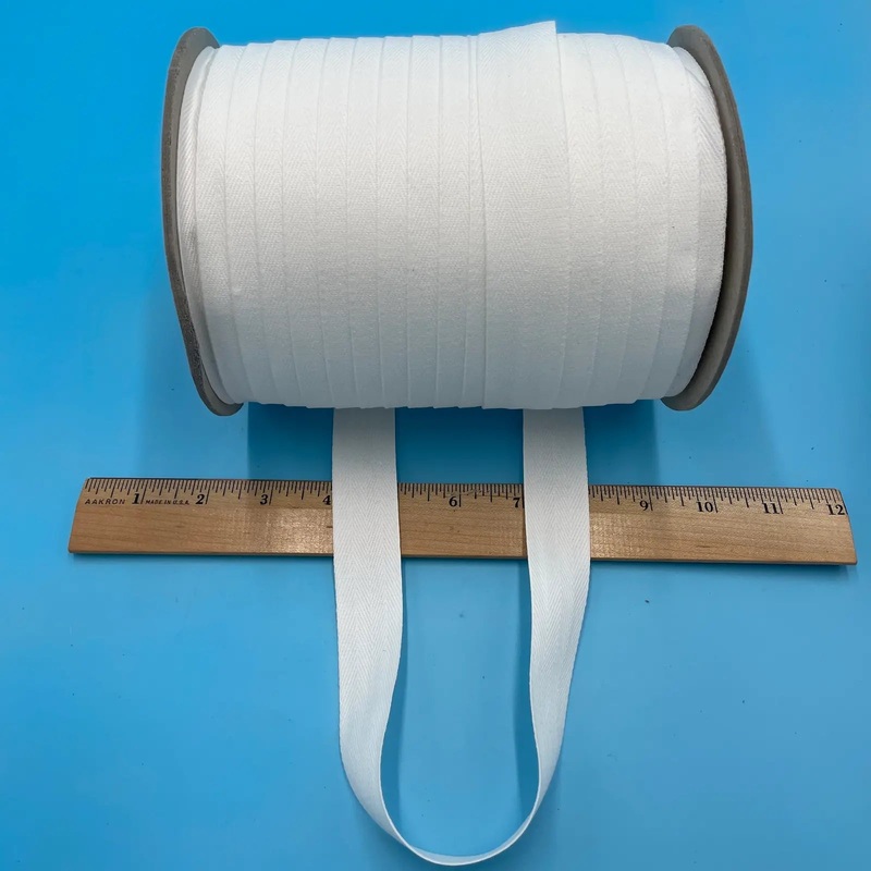 Woven Twill Tape – 1 Width|Natural|White|Black|Transparent