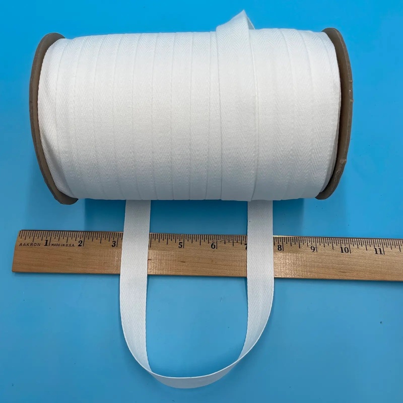 Woven Twill Tape – 3/4 Width|White|Natural|Black