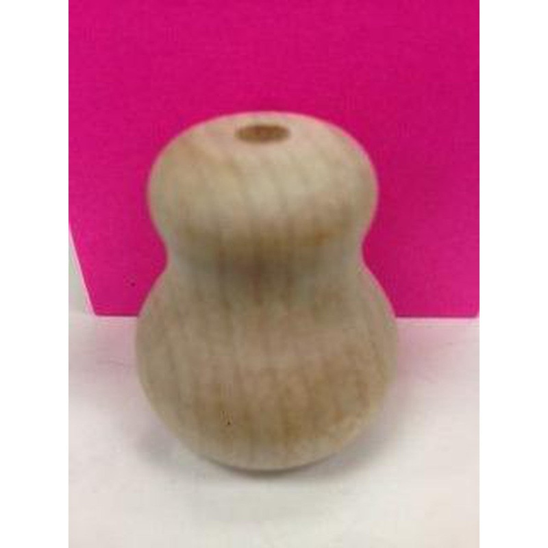 1 Wood Bell Cord Pull – Natural – 25 Per Bag