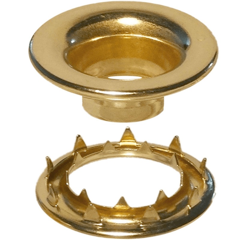 9/16 #4 Rolled Rim Grommet with Spur Washer 144 Sets – Various Colors