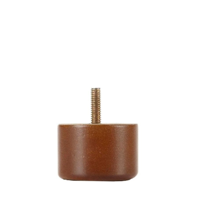 Walnut Cylinder Leg 2.25 Diam., 1.5 Tall