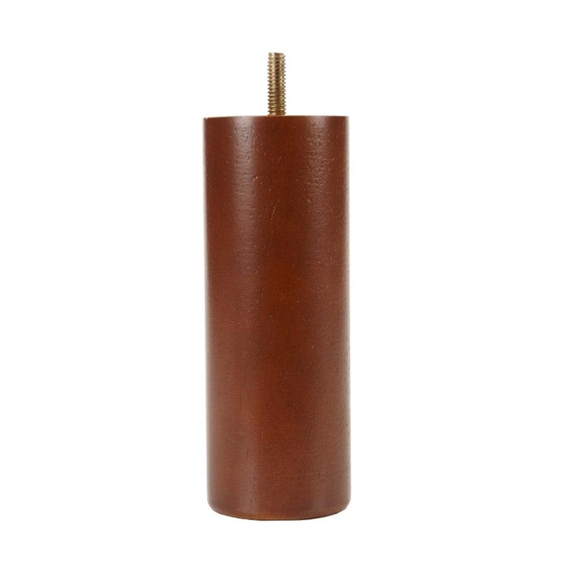 Walnut Cylinder Leg 2.25′ diam. x 5 Tall  B