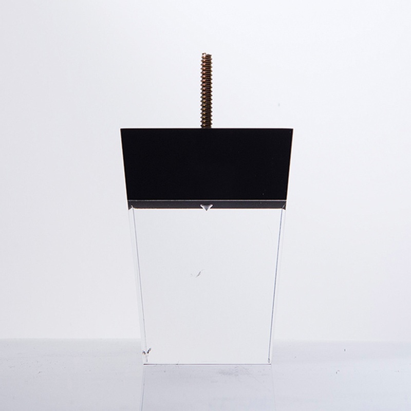 Acrylic Leg w/ Black Top 4 Tall 3.1-1-8
