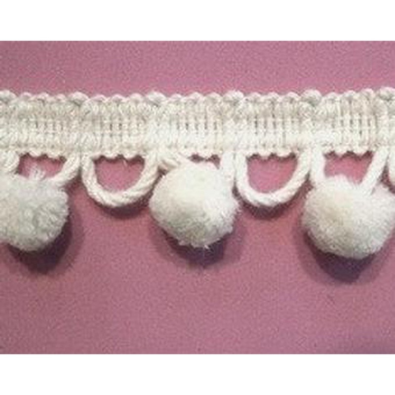 Ball Fringe 1-3/8 – A01 White