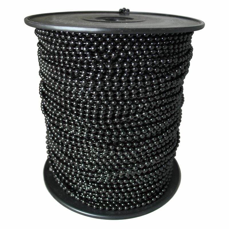 #10 Black Metal Ball Chain 500ft/roll