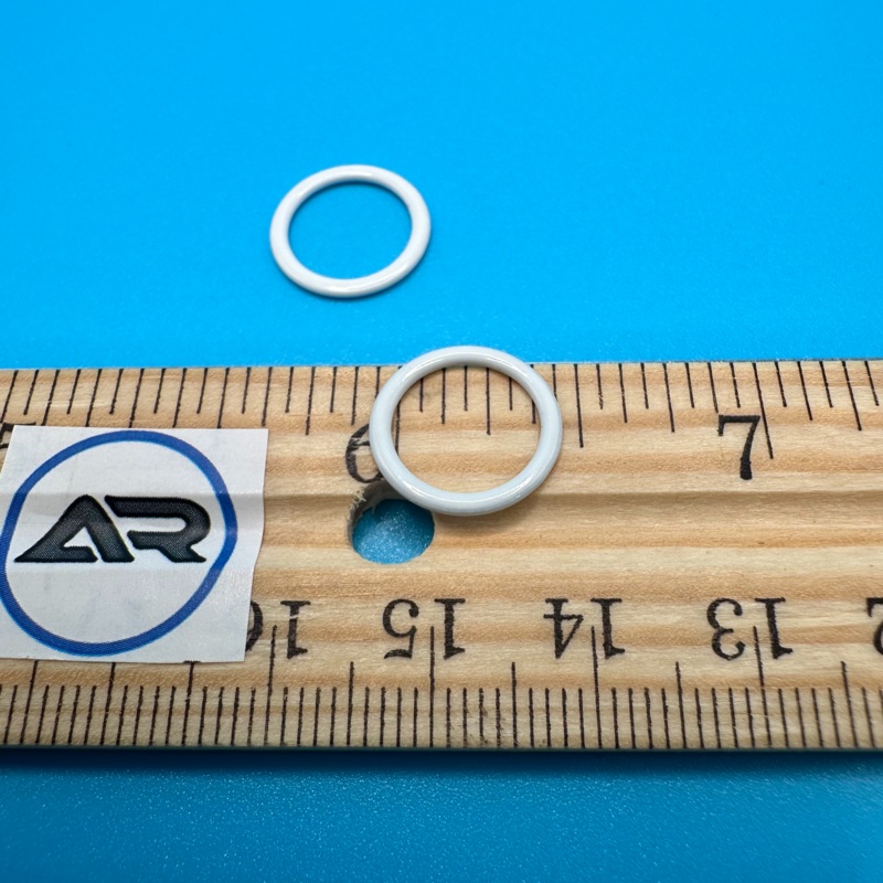 3/8 White Metal Roman Shade Rings (1,000/bag)