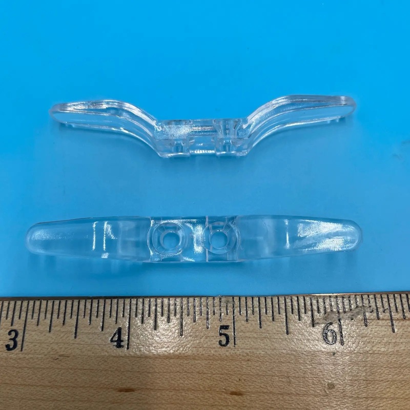 3-1/8 Clear Lucite Cord Cleat (10 Per Bag)