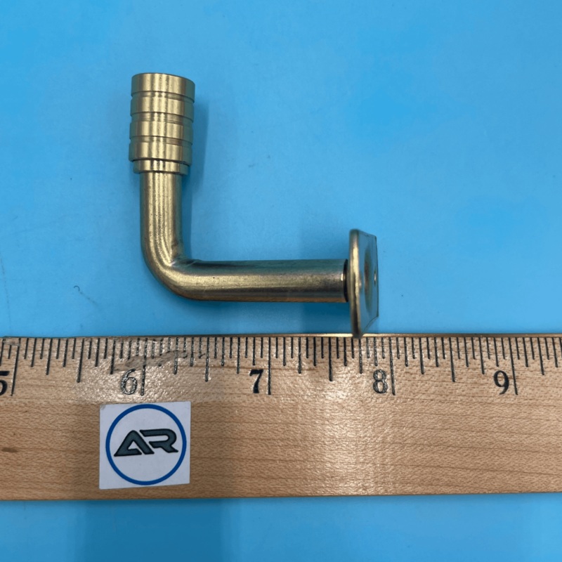 3/8 Gooseneck Cafe Curtain Rod Bracket with 1-1/2 Projection (pair)