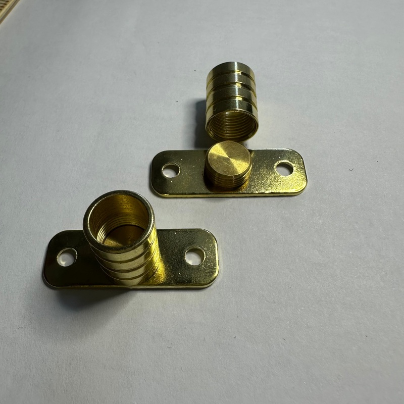 3/8 Inside Mount Brass Brackets (pair)