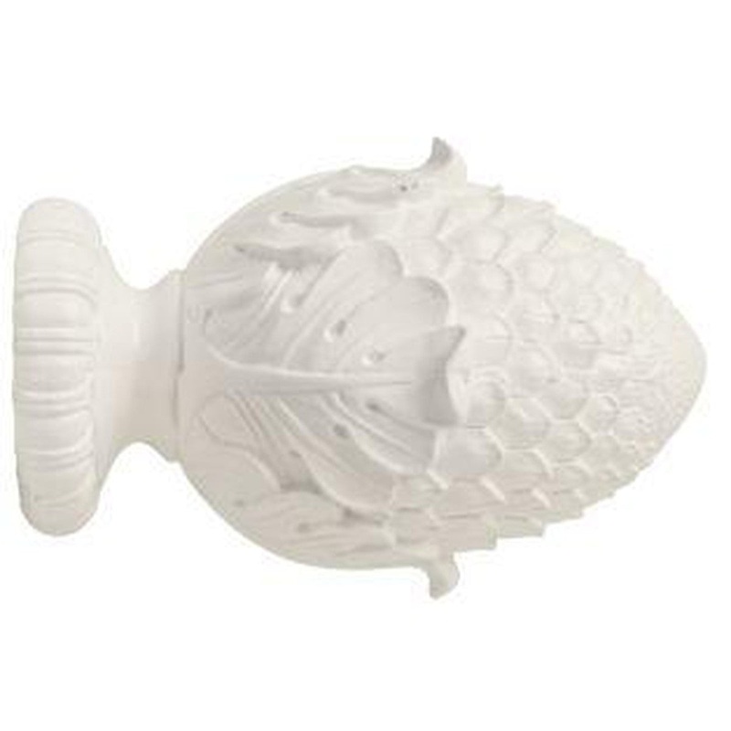 2 Wood Trends Oakleaf Cone Finial – 025 – White