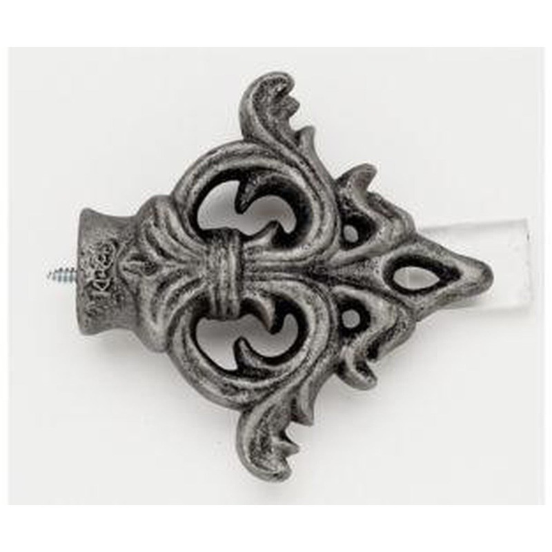 Acanthus Arrow Arrow Finial With Plug – Antique Pewter – 011