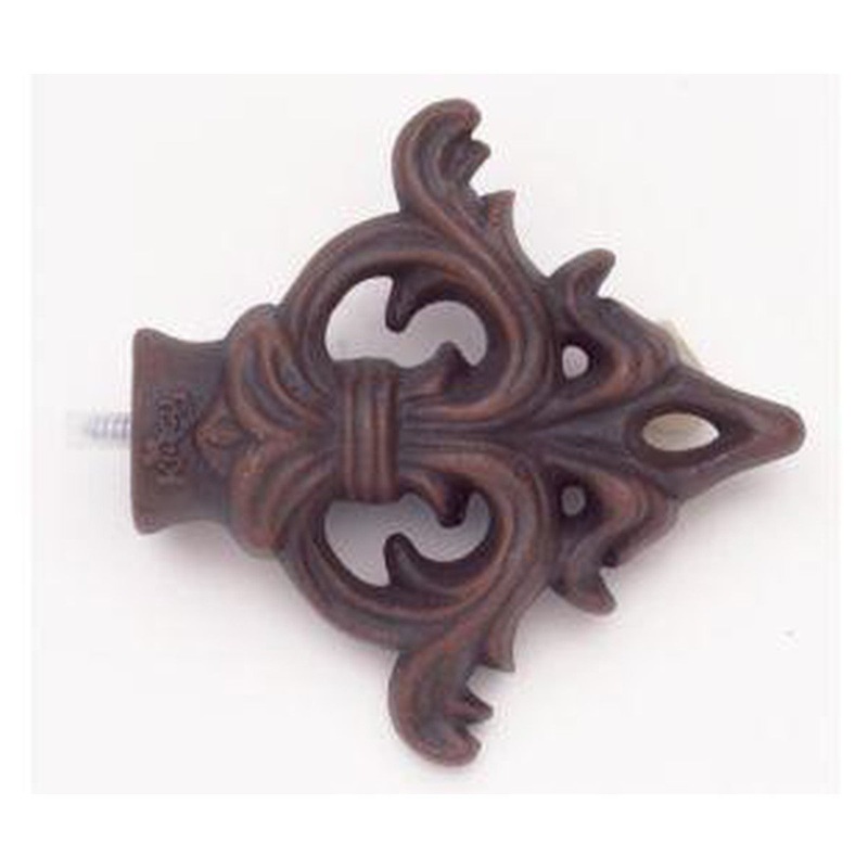 Acanthus Arrow Arrow Finial With Plug – Rust – 777