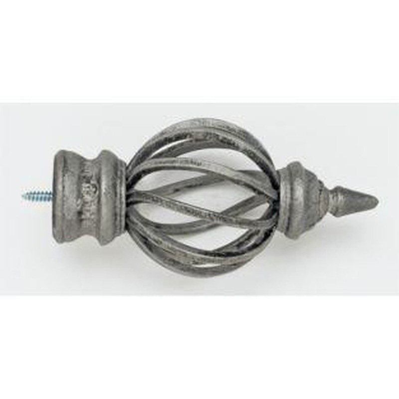 Bird Cage Finial – Antique Pewter – 011