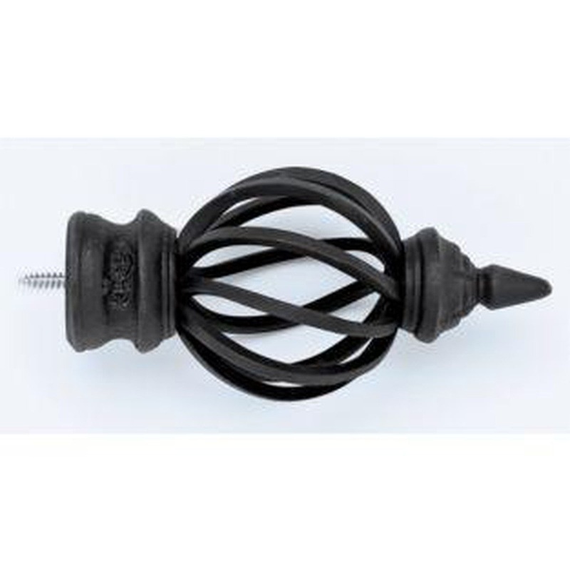 Bird Cage Finial With Plug – Black – 770